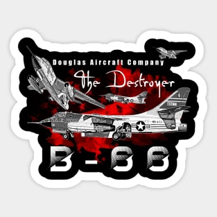 McDonnel Douglas B-66 Vintage Aircraft Bomber Sticker